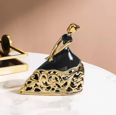 Statuetă Morello - Lady Black & Gold, 20 х 19 х 7.5 cm