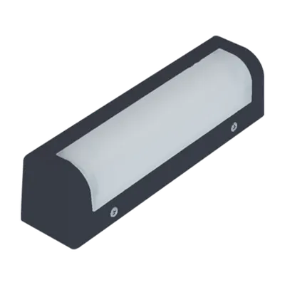 Corner Led Wall Fixure 6w 230v 4000k Ip54 Black