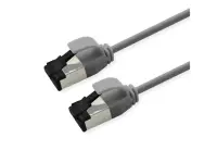 Cablu de retea RJ45 Slim U/FTP Cat. 8.1 (Class I) LSOH 3m Gri, Roline 21.15.3216