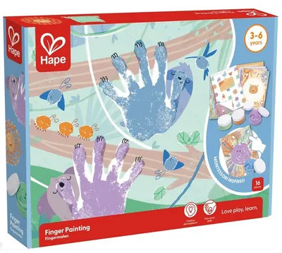 Set creativ Hape International - Pictura cu degetele