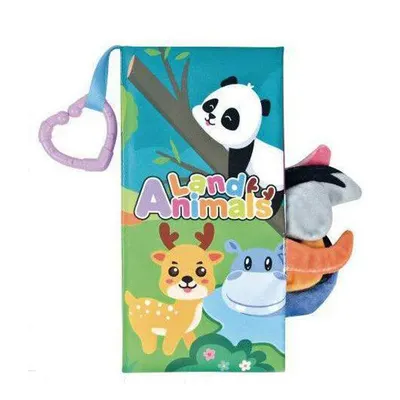 Carte moale pentru bebeluși Raya Toys – cu inel de dentiție