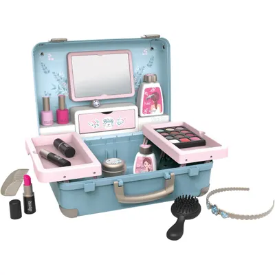 Set geanta cu accesorii de infrumusetare, Smoby, My Beauty Vanity, 13 accesorii