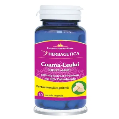 Coama Leului, Herbagetica | 60 capsule vegetale