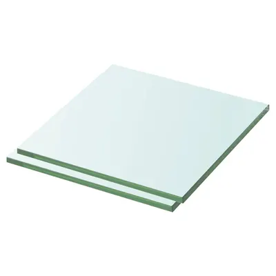 vidaXL Rafturi, 2 buc., 30 x 25 cm, panouri sticlă transparentă