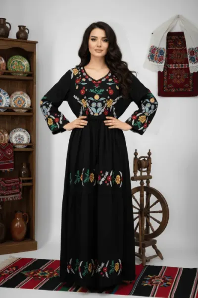Rochie Traditionala cu broderie Adnana 2