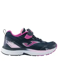Pantofi sport copii Fast JR - bleumarin/roz - micro PU - talpa din cauciuc -