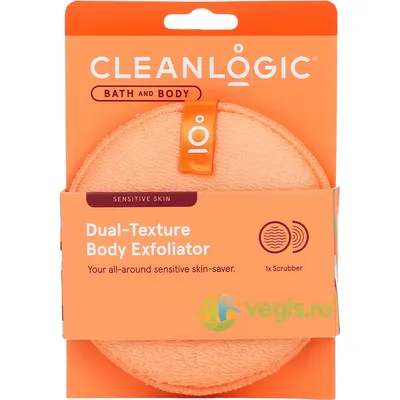 Burete Exfoliant pentru Piele Sensibila cu Doua Texturi Bath & Body 1buc