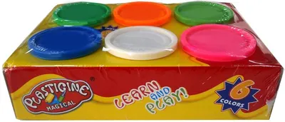 Set joc Raya Toys - plastilină pentru modelare, 6 culori