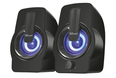 Sistem audio Trust - Gemi RGB, 2.0, negru