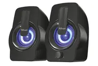 Sistem audio Trust - Gemi RGB, 2.0, negru
