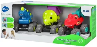 Set de jucării pentru copii Hola Toys - Mașinuțe dinozauri