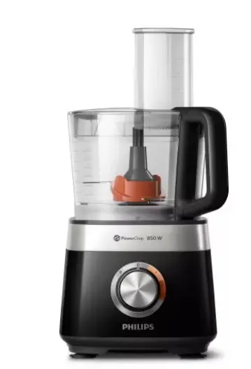 Robot de bucatarie compact Philips Viva Collection HR7530/10, 850 W, 2.1 L, 31 functii (Negru)