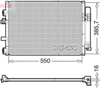 Radiator AC condensator cu uscator potrivit FORD C-MAX II, GRAND C-MAX 1.6D 12.10-06.19