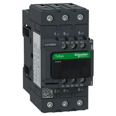 Contactor Tesys D - 3P - = 440 V - 65 A Ac-3 - 24 V C.C Bobina