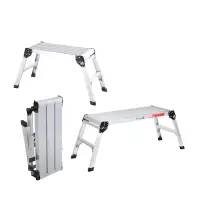Scară-platformă profesională din aluminiu 38 cm