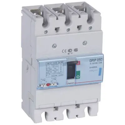 Disjunctor compact in carcasa turnata – Varianta fixa - DPX³ 250 - Icu 70 kA - 400 V~ - 3P - 200 A