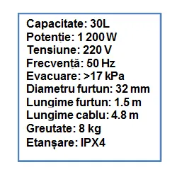 Aspirator Industrial 30L. (Uscat) Jbm