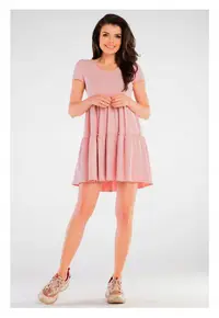 Rochie M244 - Roz pudrat