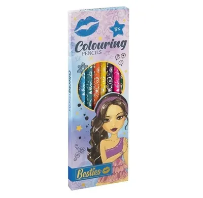 Set 8 creioane colorate Grafix Besties