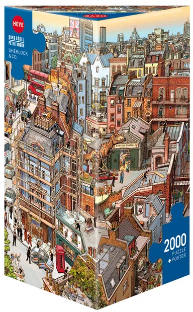 Puzzle Heye din 2000 de piese - Sherlock & Co, Doro Gobell si Peter Knorr