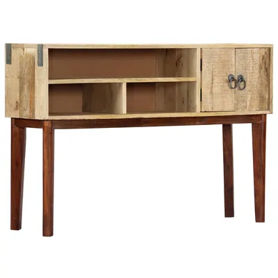 Gossi masa consola, 115x30x76 cm, lemn masiv de mango nefinisat