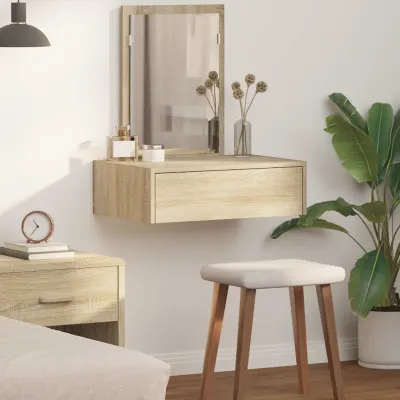 vidaXL Masă de Machiaj Maro 60 x 40 x 70 cm Lemn prelucrat