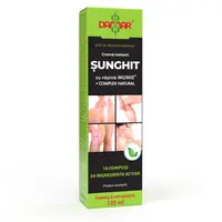 Crema-balsam Sunghit cu Rasina Mumie si Complex Natural pentru articulatii coloana si vene, 125ml, Damar