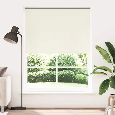 vidaXL Jaluzea opacă 144,4x230 cm, lățime material 140 cm, alb-gălbui