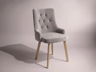 Scaun Talin Tapitat Gri Maro / Stejar
