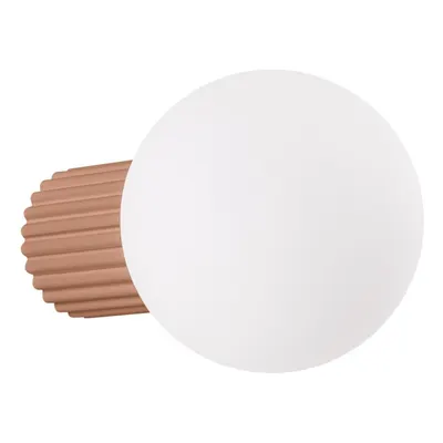 Aplică de perete maro deschis ø 12 cm Orbital – Sollux