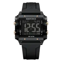 Ceas Dama Naviforce 7101 Negru - Digital Sport Casual, Afișaj LED, Rezistent la Apă 3ATM