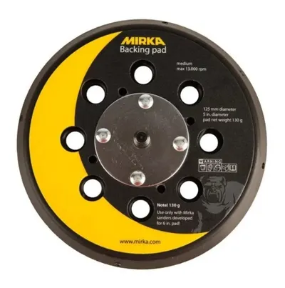 Suport discuri abrazive pentru slefuitoare orbitale Mirka 125mm, 28 gauri Mediu