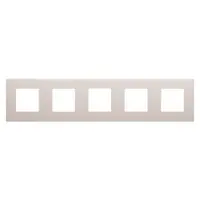 Placa Ornament Dahlia - in Technopolymer - 5 Modul Horizontal/vertical - Hemp