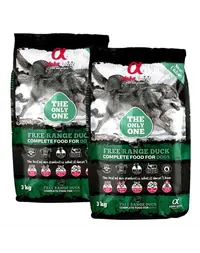 ALPHA SPIRIT Free range hrană câini cu rață 2x3 kg