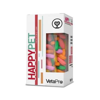 Vetapro Happy Pet, Complex Multivitamine si Minerale Caini Adulti, 60 tablete