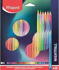 Creioane colorate Maped Nightfall - 24 de culori