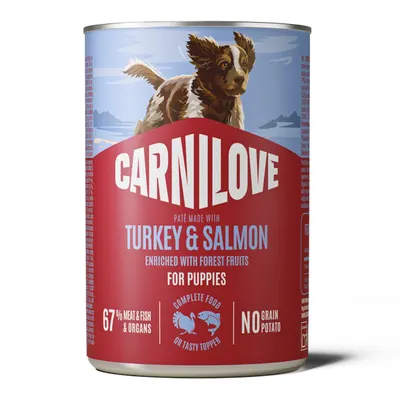 Carnilove Dog Can Pate Turkey & Salmon Puppies 400 g