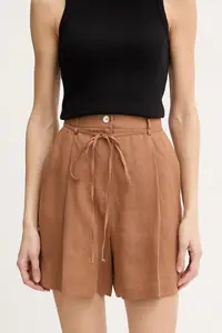 Marella pantaloni scurți din in ZANNATA