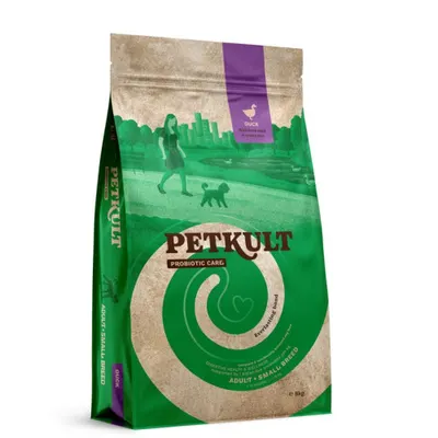 Hrana uscata pentru caini Petkult Probiotics Adult Talie Mica Rata 8 kg