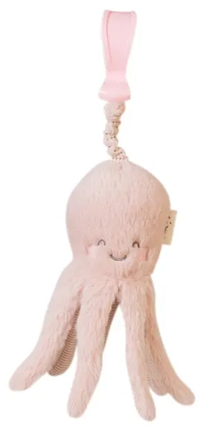 Jucărie zornăitoare din pluș Saro Baby - Ocean Life, 26 cm, Pink
