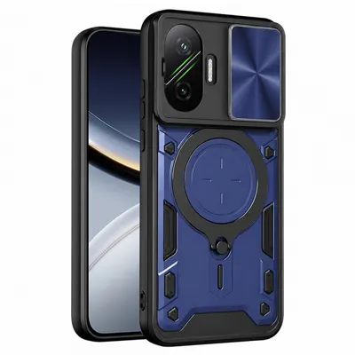 Husa pentru Xiaomi Poco F7, Techsuit, CamGuard Pro, Albastra