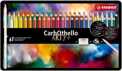 Creioane colorate Stabilo CarbOthello - ARTYplus, 48 buc