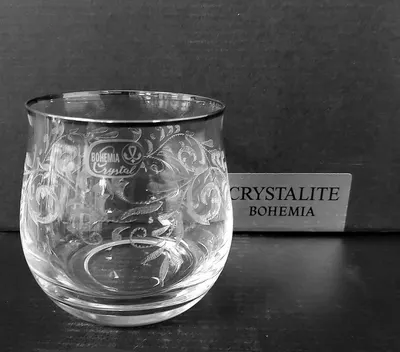 Pahare Bohemia Crystalex - Angela Platinum, 6 buc., 290 ml