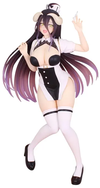 Statuetă System Service Animation: Overlord - Albedo (Vivit) (Nurse Ver.), 18 cm