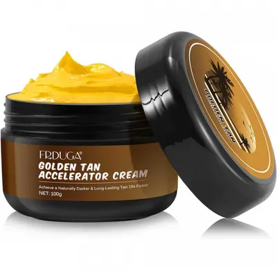 Crema Acceleratoare Premium pentru Bronz de 10 ori mai rapid, Efect Intensificator, Ingrediente 100% Naturale, Frduga