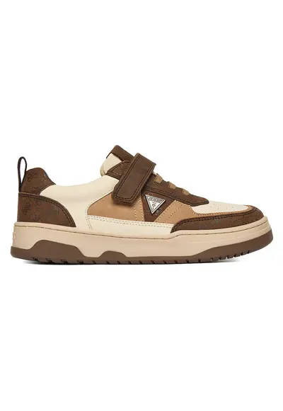 Tenisi copii multicolor - piele naturala/nabuc - sistem inchidere Velcro - stil casual