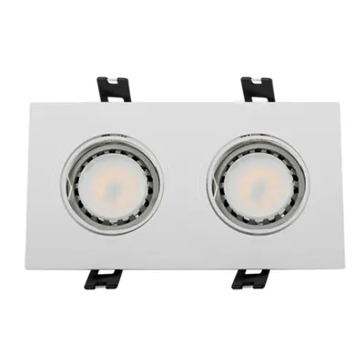 Spot Dreptunghiular Plastic cu Led Par 16 2x5.5w 4000-4300k S Alb