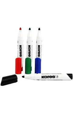 Set 4 markere pentru whiteboard + burete magnetic