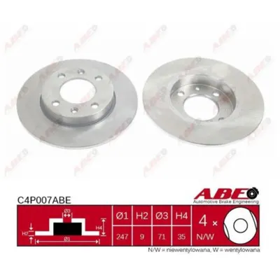 Disc frana ABE C4P007ABE