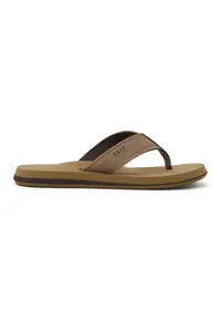 Papuci flip-flop cu logo The Layback - Maro taupe deschis